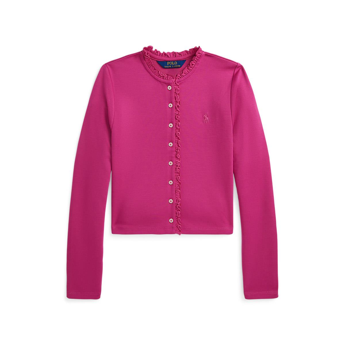 Ralph Lauren Ruffled Ponte Cardigan S-XL